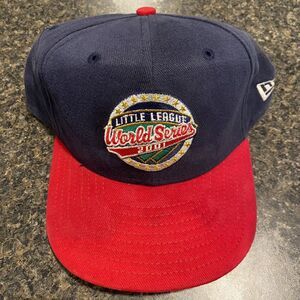 Vintage New Era Hat Snapback 2001 Little League World Series Blue Red M/LG USA